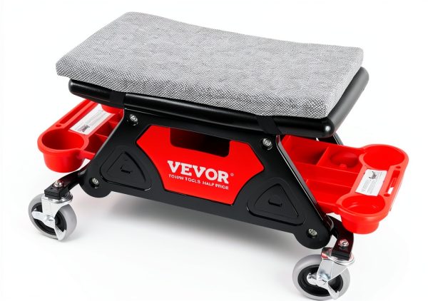 VEVOR Mechanic Stool Black 300 LBS Capacity Garage-8