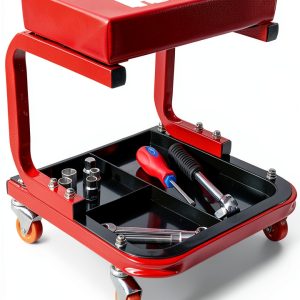 Red BIG RED Garage Shop Roller Seat X-Large-0
