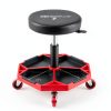 Goplus Industrial Rolling Mechanic Stool Black SU-10007-UA-2