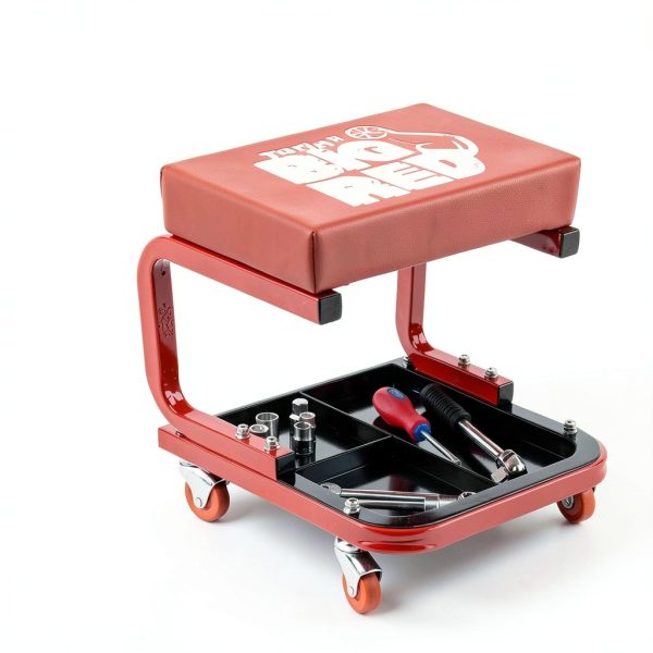 Red BIG RED Garage Shop Roller Seat X-Large-1