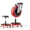 Goplus Industrial Rolling Mechanic Stool Black SU-10007-UA-5
