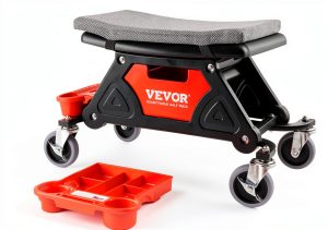 VEVOR Mechanic Stool Black 300 LBS Capacity Garage-0