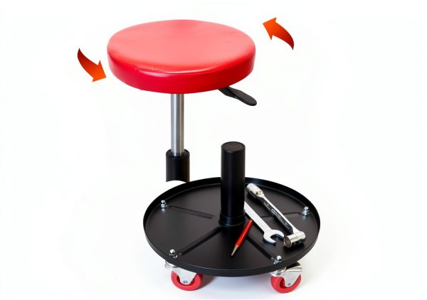 Garage Creeper Stool Torin Pneumatic Rolling Seat-2