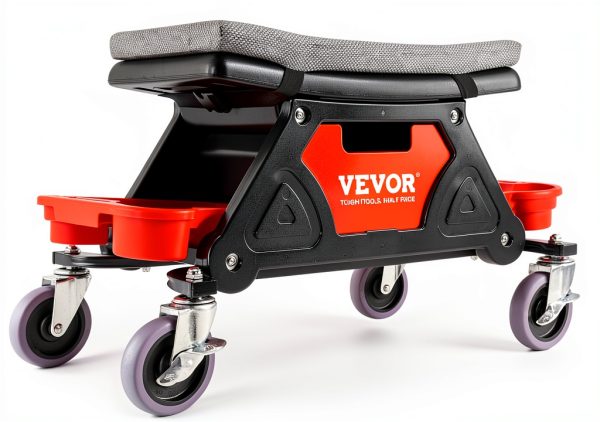 VEVOR Mechanic Stool Black 300 LBS Capacity Garage-11