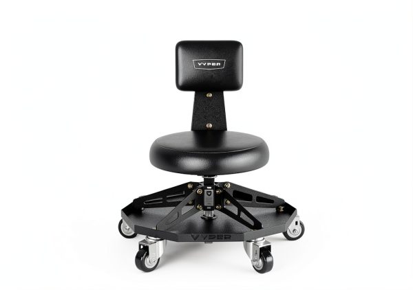 Vyper Industrial Robust Steel Sport Mechanic Seat Black-2
