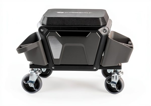 Powerbuilt Grey Rolling Work Seat for Automotive-2
