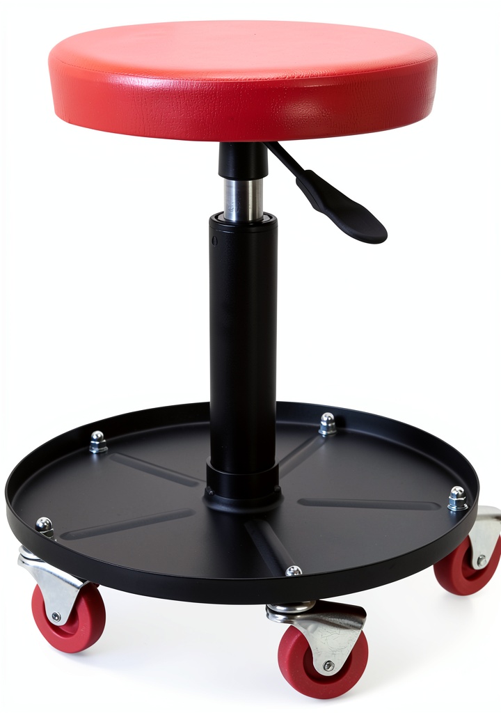 Torin garage creeper stool in a workshop setting
