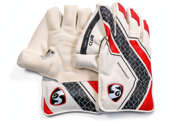 Cricket Wicket Keeping Gloves SG Club Rubber-0