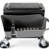 Powerbuilt Grey Rolling Work Seat for Automotive-6