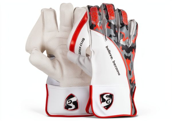 Cricket Wicket Keeping Gloves Sanspareils Greenlands Leather-0