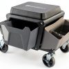 Powerbuilt Grey Rolling Work Seat for Automotive-4