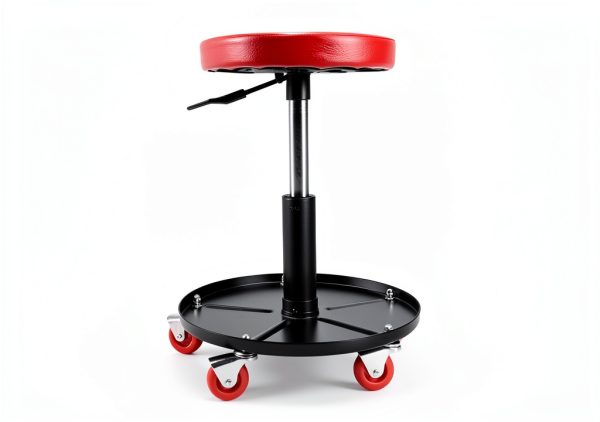Garage Creeper Stool Torin Pneumatic Rolling Seat-4