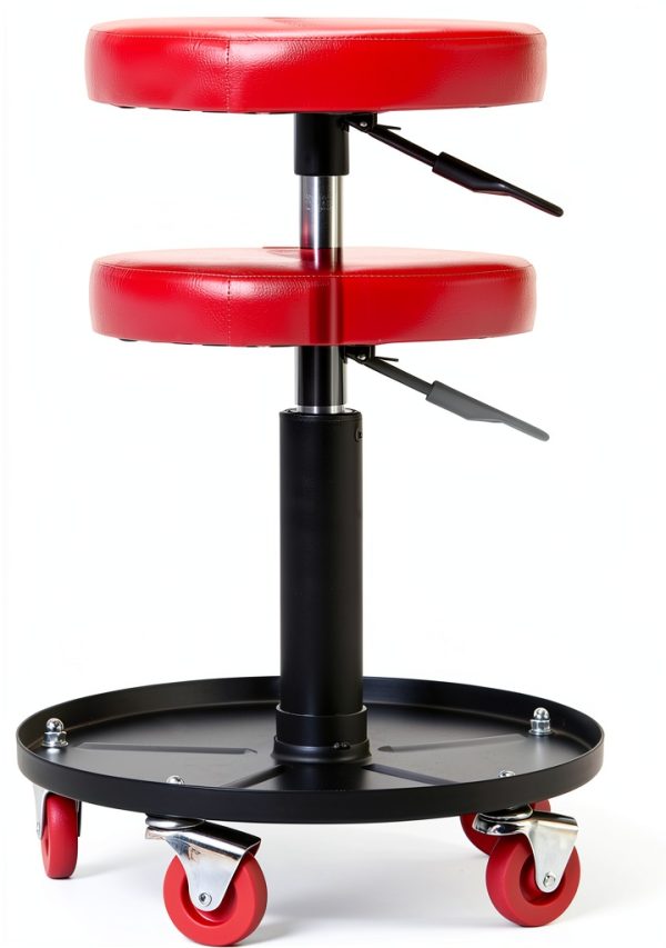 Rolling garage creeper stool BIG RED alloy steel-3