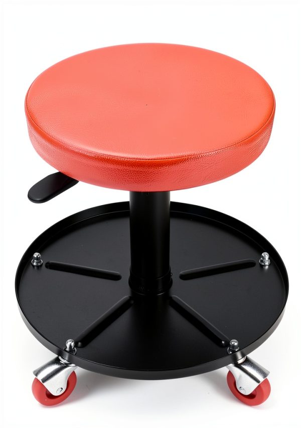 Rolling garage creeper stool BIG RED alloy steel-2