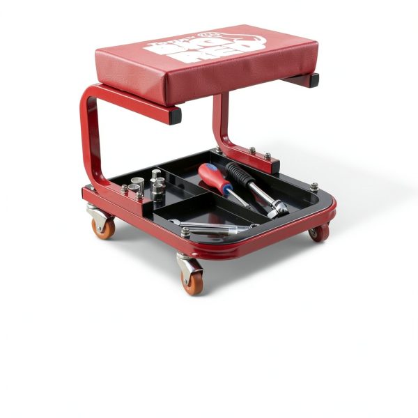 Red BIG RED Garage Shop Roller Seat X-Large-6