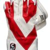 SG Cricket Wicket Keeping Gloves White Leather-2