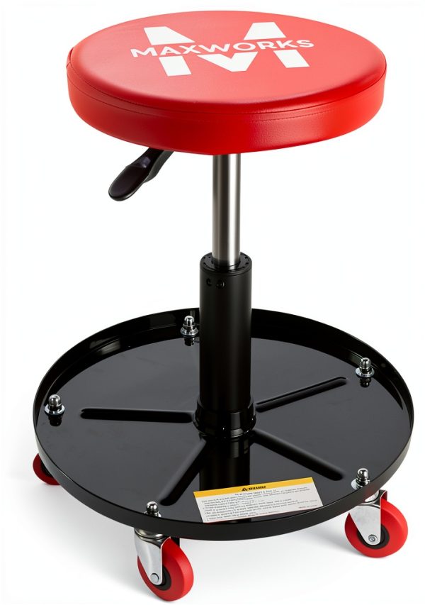 Pneumatic Roller Seat MaxWorks Adjustable Garage-1