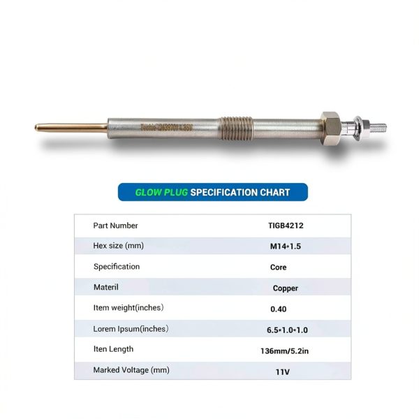 Diesel Glow Plug Techie Ignition Plug Copper Core-1