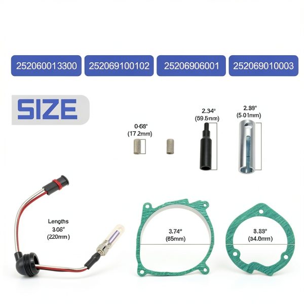 X4XZ 12V Diesel Heater Glow Plug Kit Silicon Nitride 252069011300-5