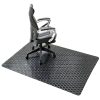 Chair Mat SALLOUS Hard Floor 47x36 Black 3D Hexagram Vinyl Protector-7