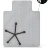 Amyracel Clear Chair Mat for Low Pile Carpet 45" x 53" With Lip-5