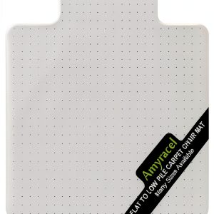 Amyracel Clear Chair Mat for Low Pile Carpet 45" x 53" With Lip-0
