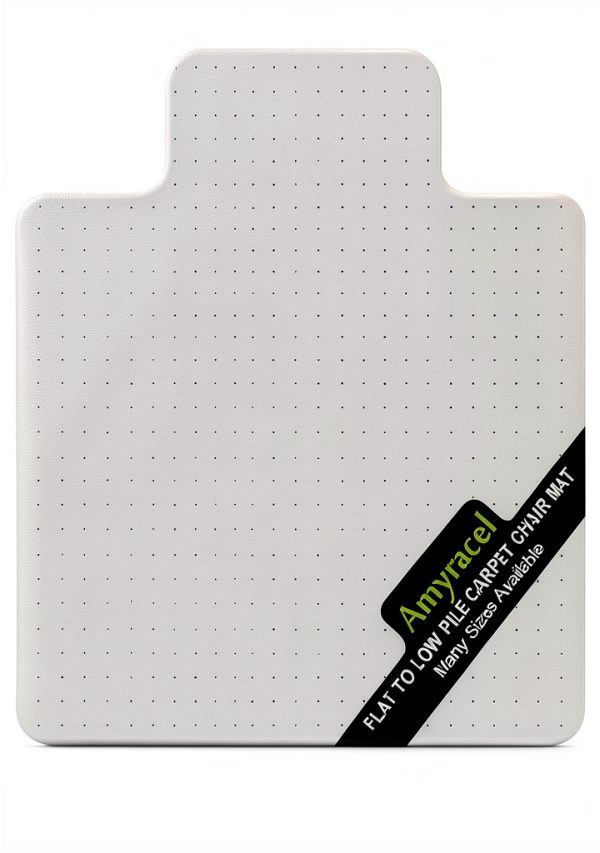 Amyracel Clear Chair Mat for Low Pile Carpet 45" x 53" With Lip-0